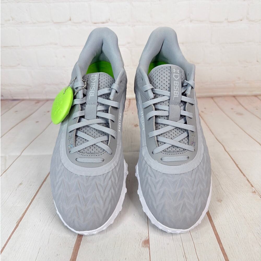 Under Armour UA Yard Turf 3.0 Baseball Gray Shoes Size 7 3027448-102 - Picture 6 of 10